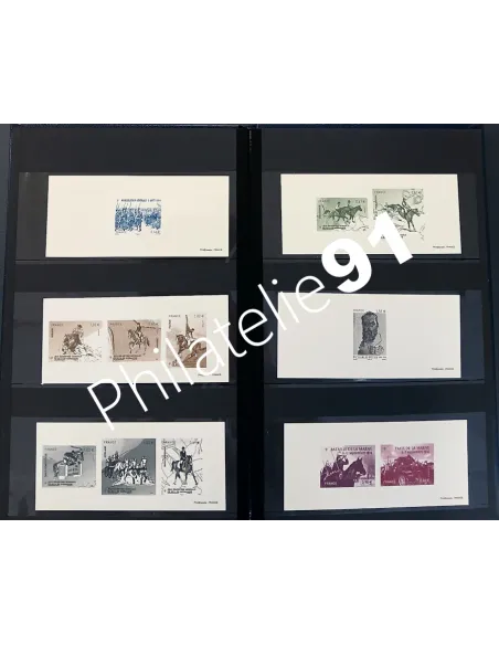 Lot de gravure de la poste, collection Lot de France