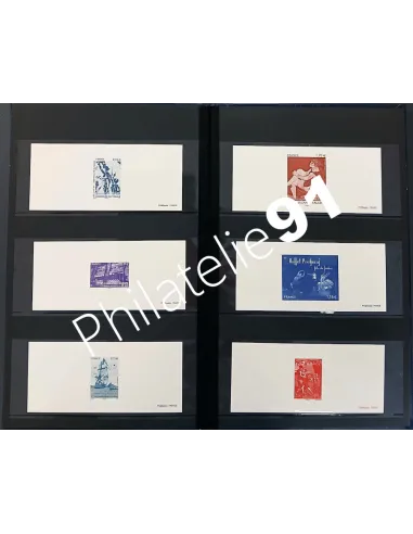 Lot de gravure de la poste, collection Lot de France