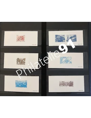 Lot de gravure de la poste, collection Lot de France