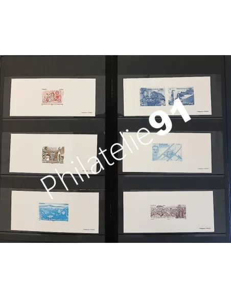 Lot de gravure de la poste, collection Lot de France
