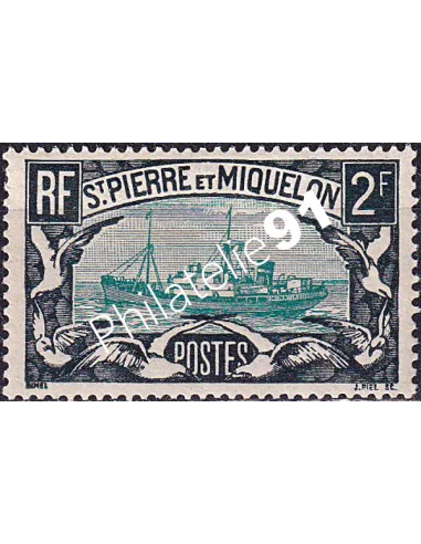St-Pierre et Miquelon, n° 155 charnière, collection timbres colonies