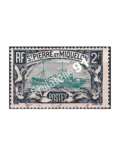 St-Pierre et Miquelon, n° 155 oblitéré, collection timbres colonies