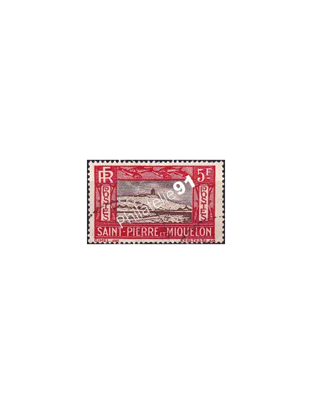 St-Pierre et Miquelon, n° 157 oblitéré, collection timbres colonies