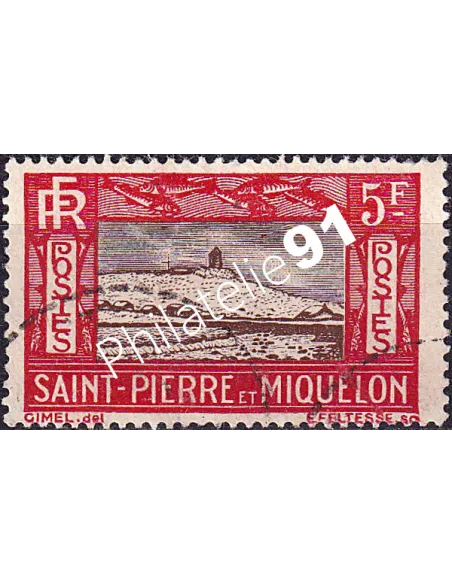 St-Pierre et Miquelon, n° 157 oblitéré, collection timbres colonies