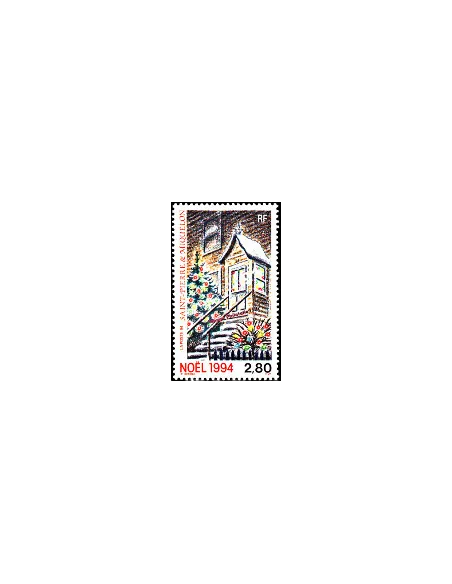 Timbre de Saint Pierre et Miquelon n° 608, Noël, collection Dom-Tom