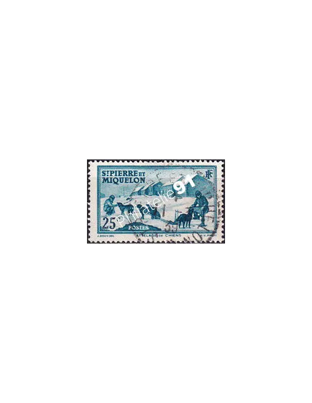 St-Pierre et Miquelon, n° 174 oblitéré, collection timbres colonies