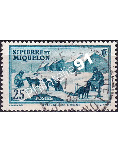 St-Pierre et Miquelon, n° 174 oblitéré, collection timbres colonies
