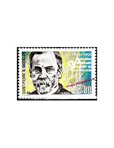 Timbre de Saint Pierre et Miquelon n° 609, Pasteur, collection Dom-Tom