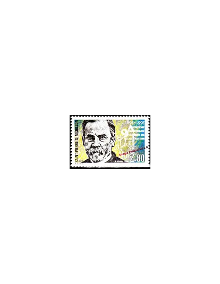 Timbre de Saint Pierre et Miquelon n° 609, Pasteur, collection Dom-Tom