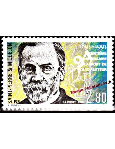 Timbre de Saint Pierre et Miquelon n° 609, Pasteur, collection Dom-Tom