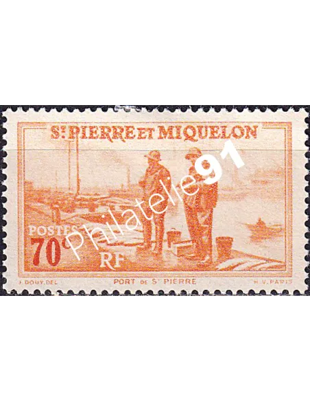 St-Pierre et Miquelon, n° 199 charnière, collection timbres colonies