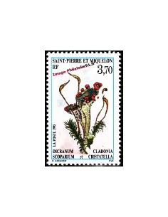 Timbre de Saint Pierre et Miquelon n° 611, Fleur, collection Dom-Tom