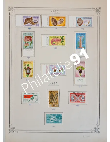 Lot de timbres du Maroc, collection Lot Tous Pays