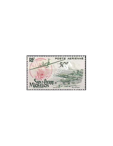 St-Pierre et Miquelon, PA n° 18 charnière, collection timbres colonies