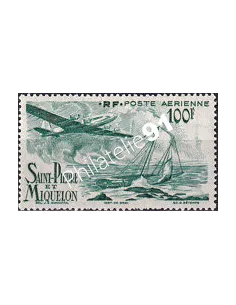 St-Pierre et Miquelon, PA n° 19 charnière, collection timbres colonies