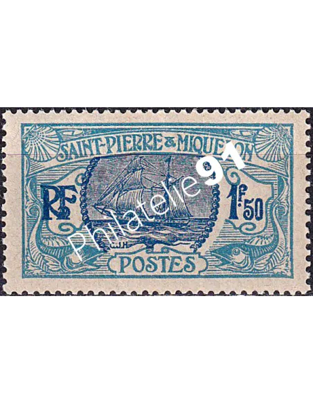 St-Pierre et Miquelon, n° 130 charnière, collection timbres colonies
