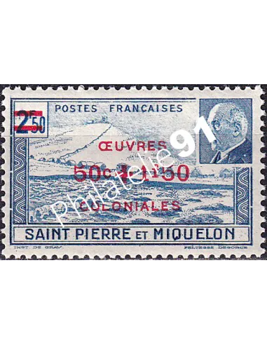 St-Pierre et Miquelon, n° 312 charnière, collection timbres colonies
