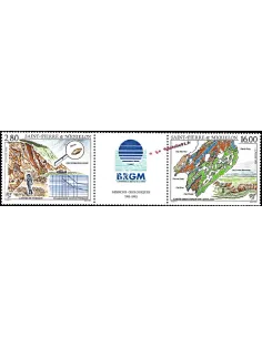 Timbre de Saint PIERRE ET MIQUELON n°619A, Géologie, collection Dom-Tom