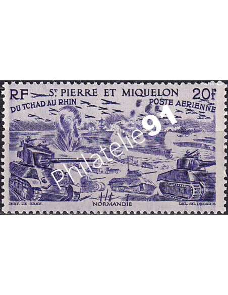St-Pierre et Miquelon, PA n° 15 neuf, collection timbres colonies