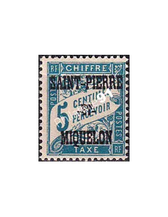 St-Pierre et Miquelon, Taxe n° 10 charnière, timbres colonies