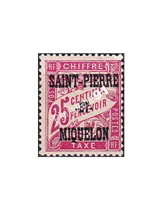 St-Pierre et Miquelon, Taxe n° 13 charnière, timbres colonies