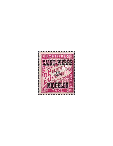 St-Pierre et Miquelon, Taxe n° 13 charnière, timbres colonies