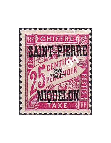 St-Pierre et Miquelon, Taxe n° 13 charnière, timbres colonies