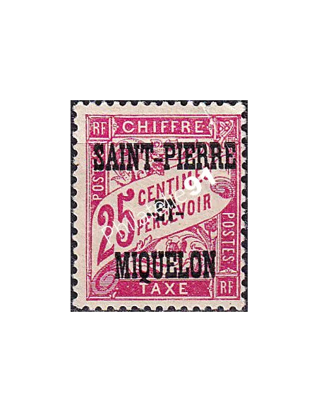 St-Pierre et Miquelon, Taxe n° 13 charnière, timbres colonies