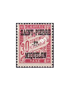 St-Pierre et Miquelon, Taxe n° 14 charnière, timbres colonies