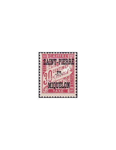 St-Pierre et Miquelon, Taxe n° 14 charnière, timbres colonies