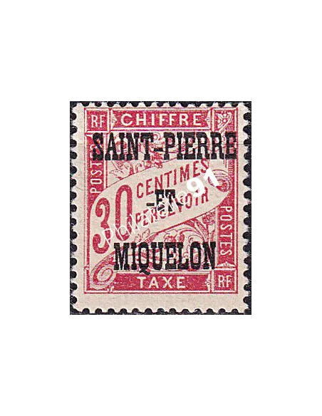 St-Pierre et Miquelon, Taxe n° 14 charnière, timbres colonies