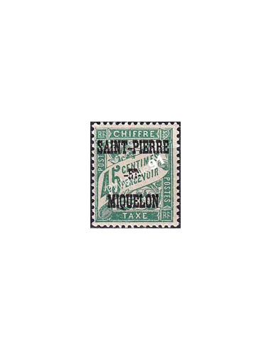 St-Pierre et Miquelon, Taxe n° 15 charnière, timbres colonies