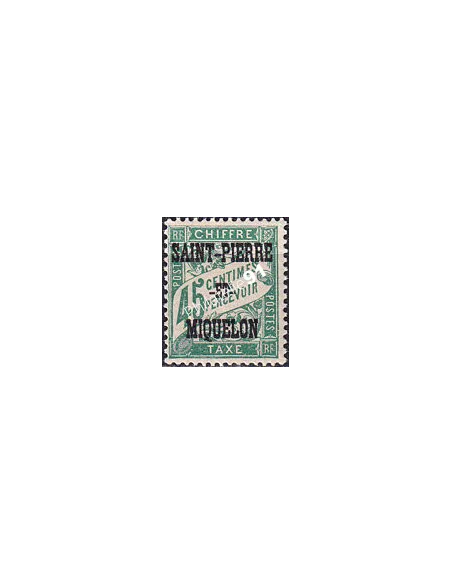 St-Pierre et Miquelon, Taxe n° 15 charnière, timbres colonies