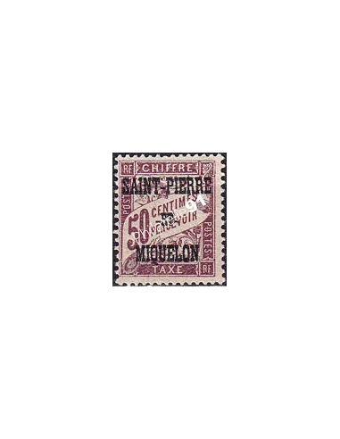 St-Pierre et Miquelon, Taxe n° 16 charnière, timbres colonies