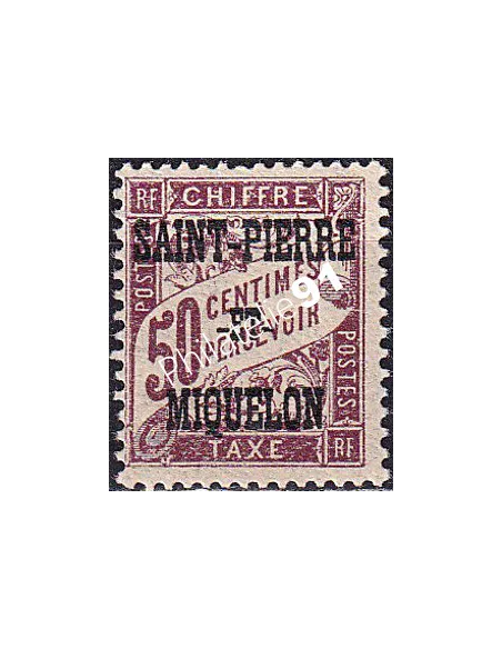 St-Pierre et Miquelon, Taxe n° 16 charnière, timbres colonies