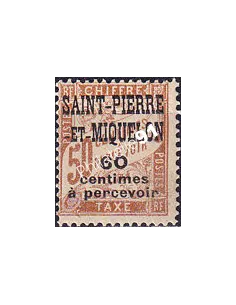 St-Pierre et Miquelon, Taxe n° 17 charnière, timbres colonies