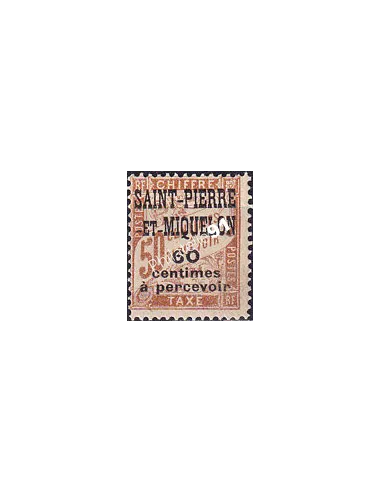 St-Pierre et Miquelon, Taxe n° 17 charnière, timbres colonies