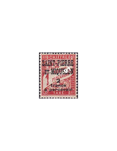 St-Pierre et Miquelon, Taxe n° 19 charnière, timbres colonies