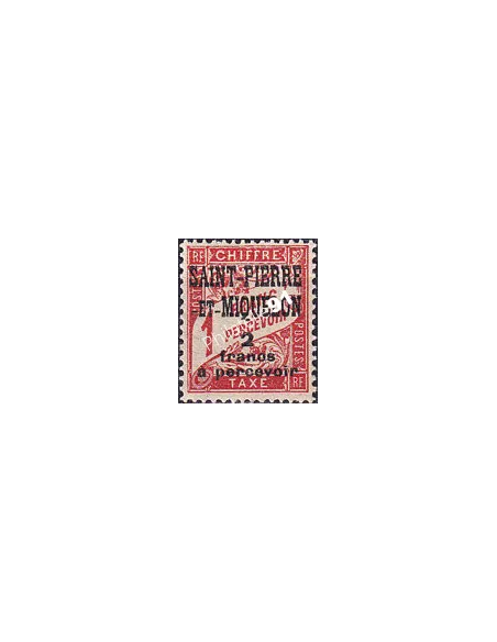 St-Pierre et Miquelon, Taxe n° 19 charnière, timbres colonies