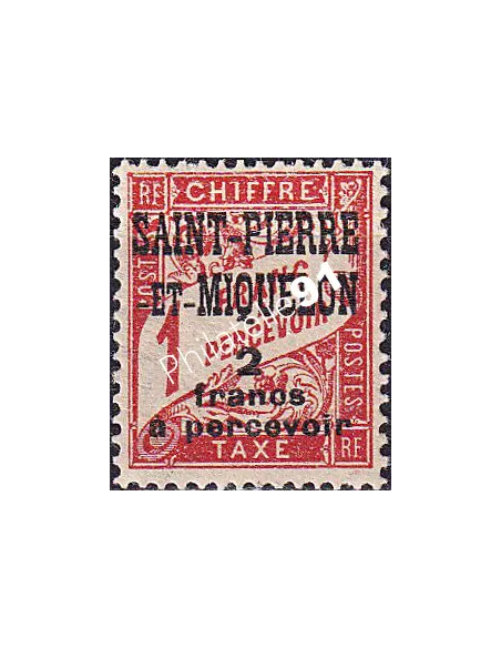 St-Pierre et Miquelon, Taxe n° 19 charnière, timbres colonies