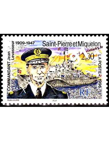 Timbre de Saint Pierre et Miquelon n° 624, collection timbres Dom-Tom