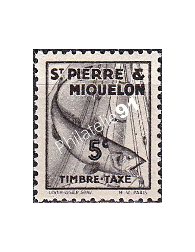 St-Pierre et Miquelon, Taxe n° 32 neuf, timbres colonies