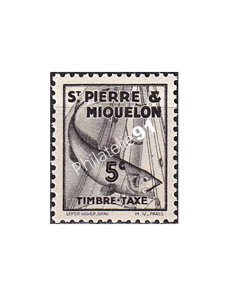 St-Pierre et Miquelon, Taxe n° 32 neuf, timbres colonies