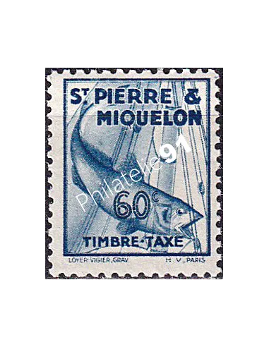 St-Pierre et Miquelon, Taxe n° 38 neuf, timbres colonies