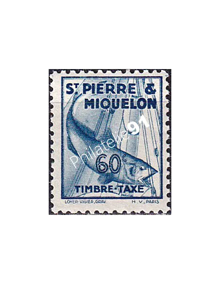 St-Pierre et Miquelon, Taxe n° 38 neuf, timbres colonies