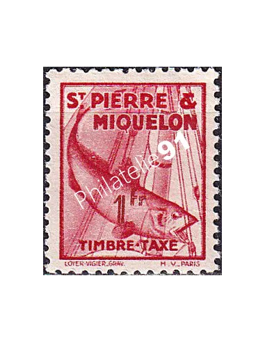 St-Pierre et Miquelon, Taxe n° 39 neuf, timbres colonies