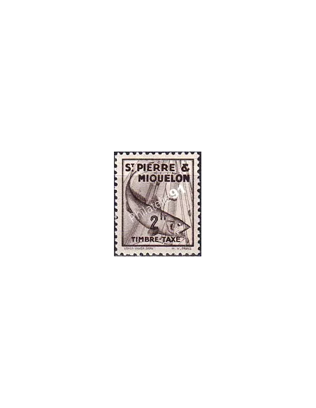 St-Pierre et Miquelon, Taxe n° 40 neuf, timbres colonies