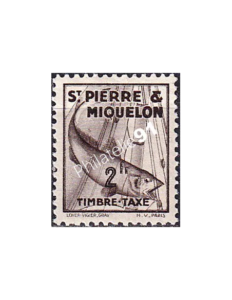 St-Pierre et Miquelon, Taxe n° 40 neuf, timbres colonies