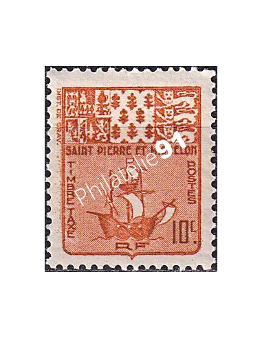 St-Pierre et Miquelon, Taxe n° 67 neuf, timbres colonies