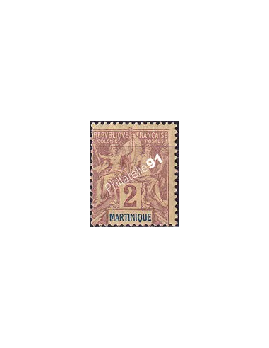 Martinique, n° 32 charnière, collection timbres colonies françaises